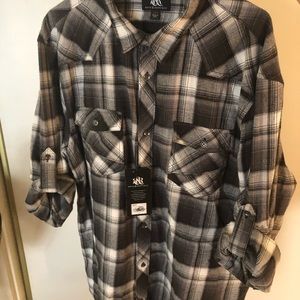 Rock & Republic Mens Flannel nwt